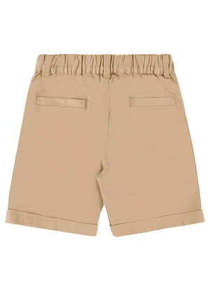 Up Baby - Bermuda para Menino em Sarja Moletom Bege - UP BABY