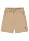 Up Baby - Bermuda para Menino em Sarja Moletom Cinza - variação: Bege