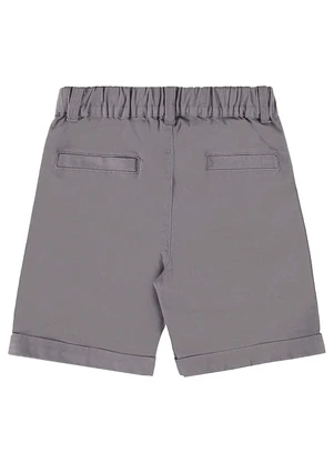 Up Baby - Bermuda para Menino em Sarja Moletom Cinza - UP BABY