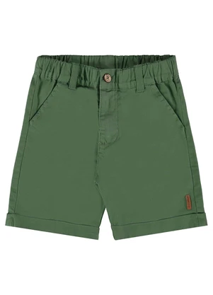 Up Baby - Bermuda para Menino em Sarja Moletom Verde - UP BABY