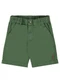 Up Baby - Bermuda para Menino em Sarja Moletom Bege - variação: Verde