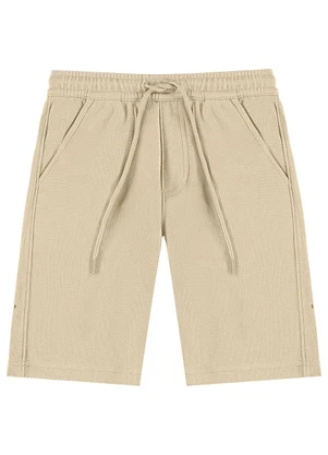 Pulla Bulla - Bermuda Piqueton Fit Marrom - PULLA BULLA