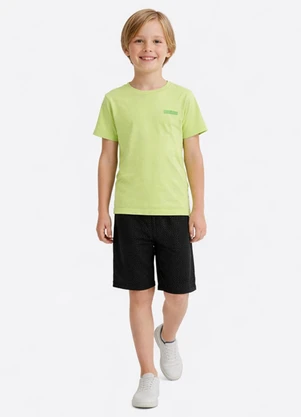 Pulla Bulla - Bermuda Piqueton Fit Preto - PULLA BULLA
