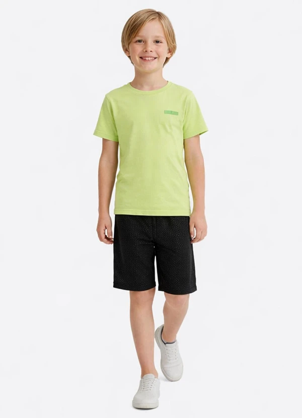 Pulla Bulla - Bermuda Piqueton Fit Preto
