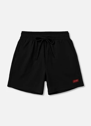 Bimbi - Bermuda Preta com Cadarço Preto - BIMBI