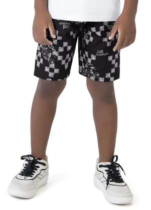 Malwee Kids - Bermuda Preta Comfort Authentic Boy Menino - MALWEE KIDS