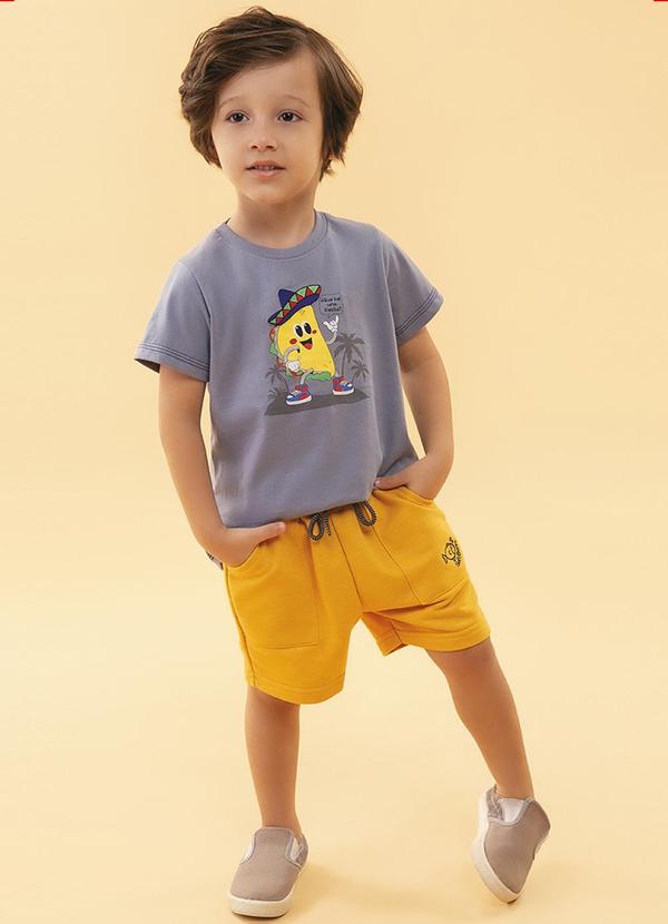 Soft Bonni - Bermuda Primeiros Passos Moletinho Amarelo 3