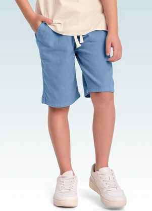Fakini Kids - Bermuda Sarja Azul - FAKINI KIDS