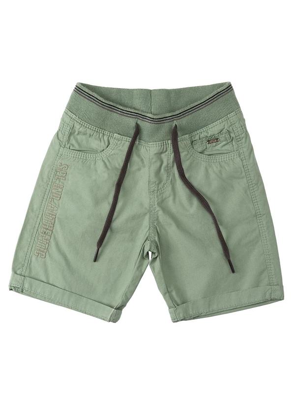 Sun Place - Bermuda Sarja Bebê Menino Jogger Color Verde