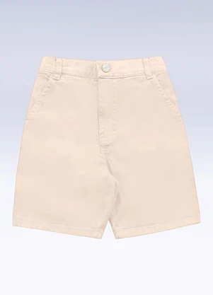 Fakini Kids - Bermuda Sarja Bege - FAKINI KIDS