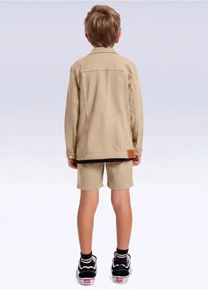 Fakini Kids - Bermuda Sarja Bege - FAKINI KIDS