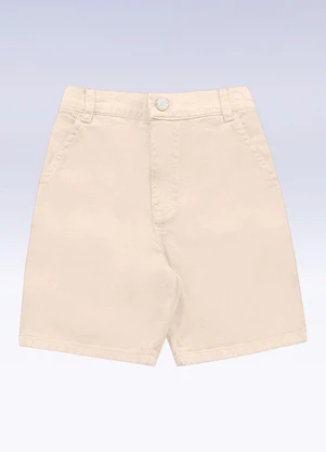 Fakini Kids - Bermuda Sarja Bege - FAKINI KIDS