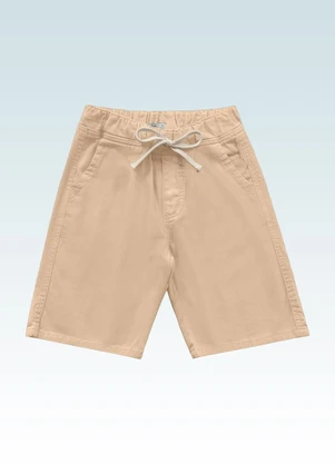 Fakini Kids - Bermuda Sarja Bege - FAKINI KIDS