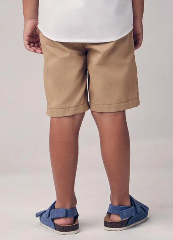 Youccie - Bermuda Sarja com Bordado Bege 2