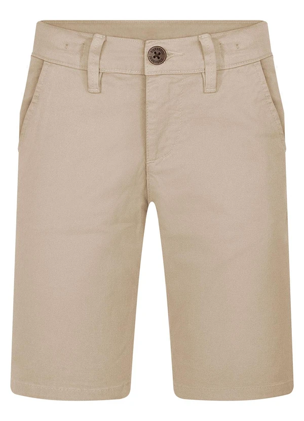 Alakazoo - Bermuda Sarja Infantil Menino Reta Chino Bege 5