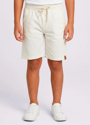 Torra - Bermuda Sarja Infantil Off White - TORRA