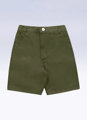 Fakini Kids - Bermuda Sarja Verde - FAKINI KIDS