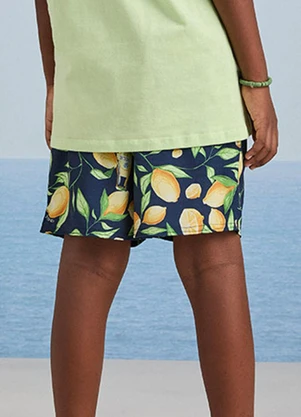 Youccie - Bermuda Tactel Print Fruit Verde Limão - YOUCCIE