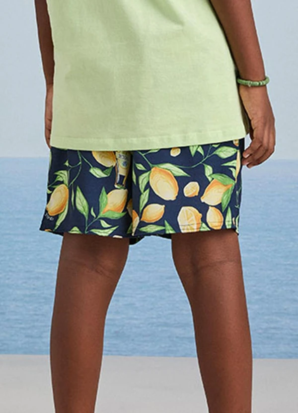 Youccie - Bermuda Tactel Print Fruit Verde Limão 2