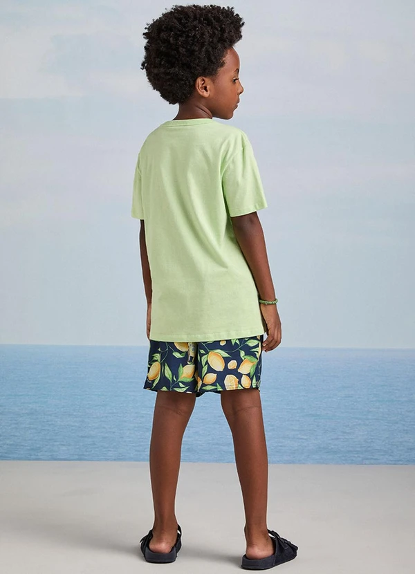 Youccie - Bermuda Tactel Print Fruit Verde Limão 4