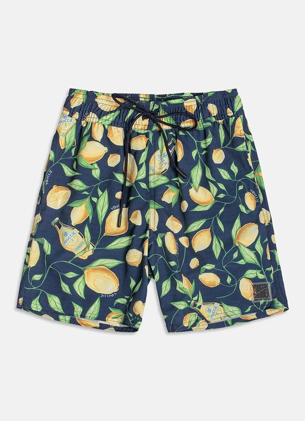 Youccie - Bermuda Tactel Print Fruit Verde Limão 5