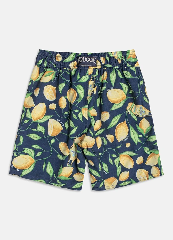 Youccie - Bermuda Tactel Print Fruit Verde Limão 6