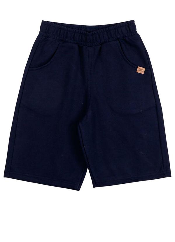 Soft Bonni - Bermuda Teen Moletinho Azul