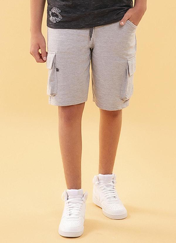 Soft Bonni - Bermuda Teen Moletinho Cinza