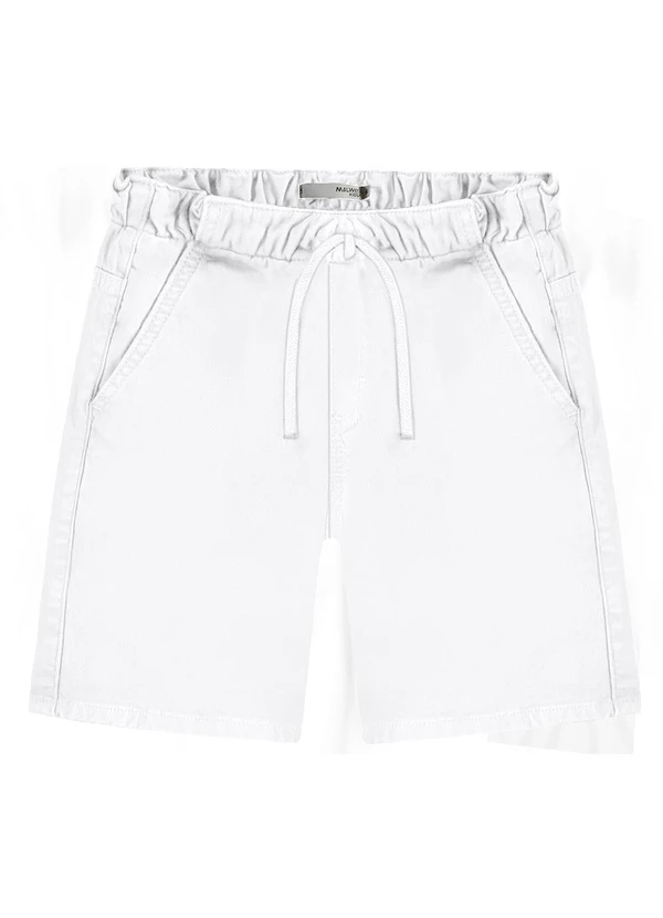 Malwee Kids - Bermuda Tradicional em Sarja Branco