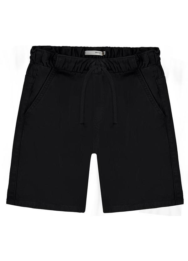Malwee Kids - Bermuda Tradicional em Sarja Preto 2