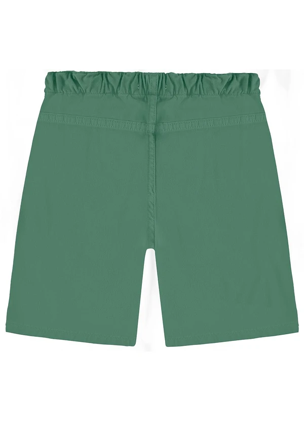 Malwee Kids - Bermuda Tradicional em Sarja Verde 2
