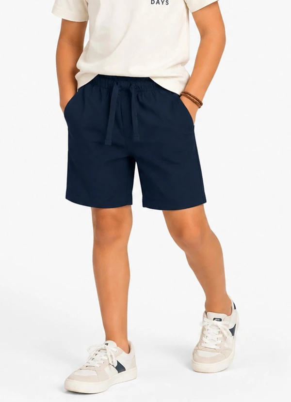 Trick Nick - Bermuda Verão Infantil Masculina Azul