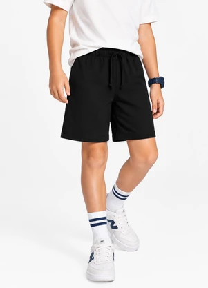 Select - Bermuda Verão Infantil Masculina Preto - SELECT