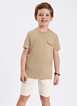 Trick Nick - Bermuda Verão Menino Cargo Bege - TRICK NICK