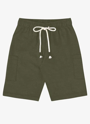 Rovi Kids - Bermuda Verão Menino com Bolsos Verde - ROVI KIDS