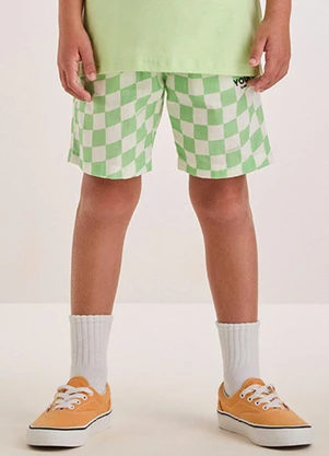 Youccie - Bermuda Verde Quadriculada Verde - YOUCCIE