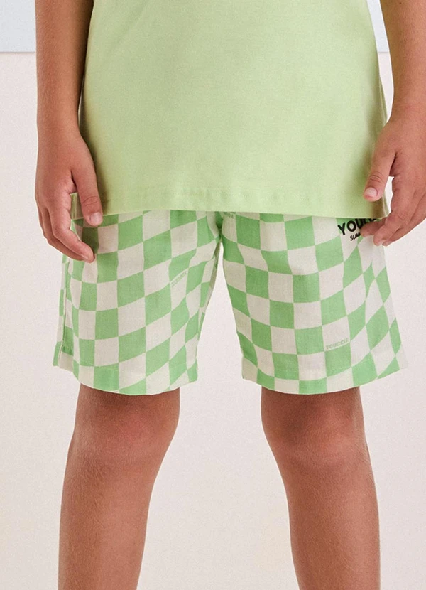 Youccie - Bermuda Verde Quadriculada Verde 4