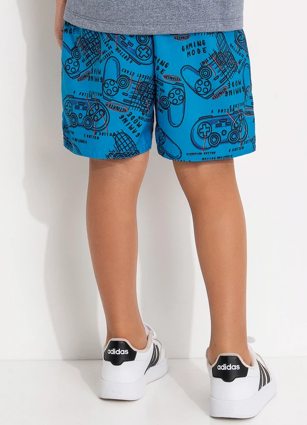 - Bermuda Microfibra Azul 2