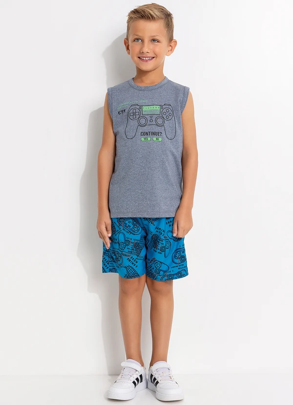 - Bermuda Microfibra Azul 3