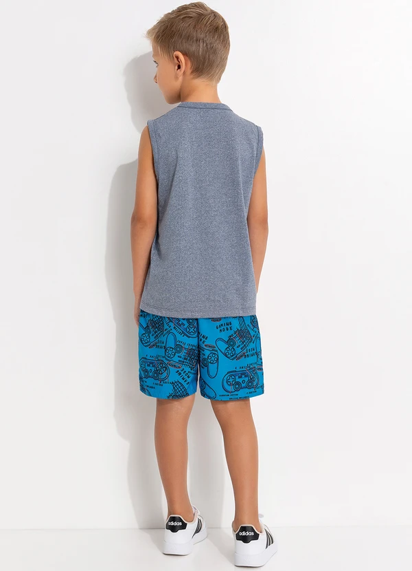 - Bermuda Microfibra Azul 4