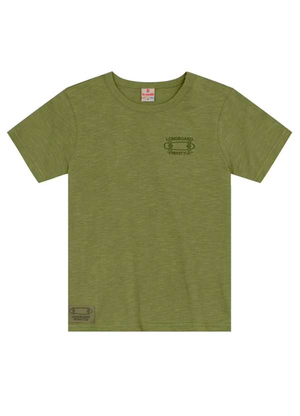 Brandili - Camiseta Flamê Infantil Menino de Skate Verde 3