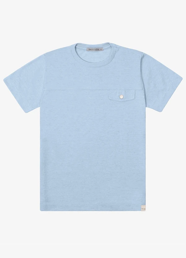 Trick Nick - Camiseta Verão Menino Manga Curta Azul