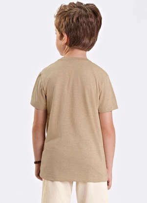 Trick Nick - Camiseta Verão Menino Manga Curta Bege - TRICK NICK