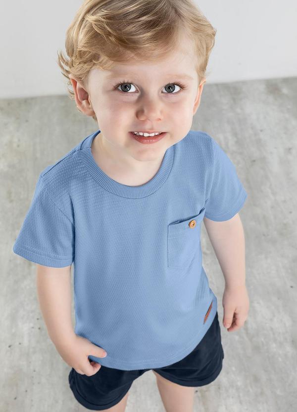 Colorittá - Conjunto Masc Infantil Camiseta e Bermuda Azul 2