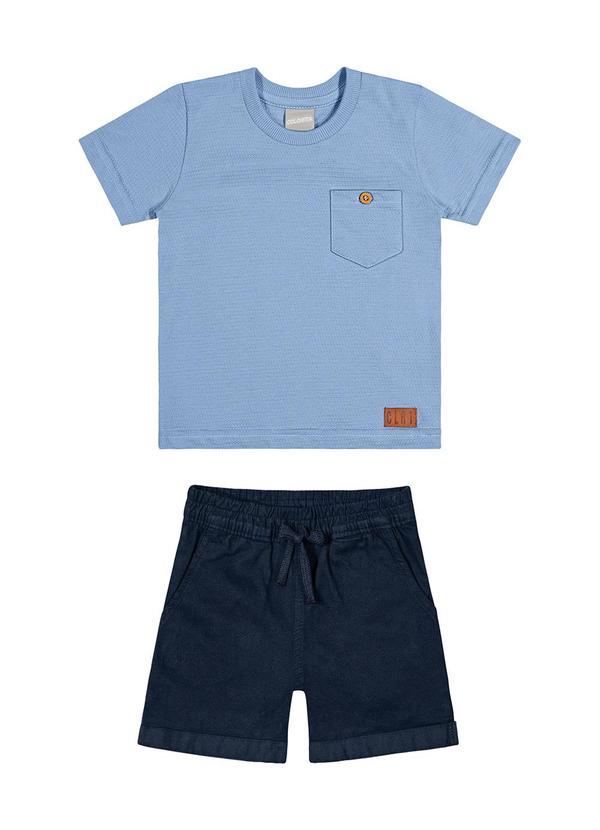 Colorittá - Conjunto Masc Infantil Camiseta e Bermuda Azul 3