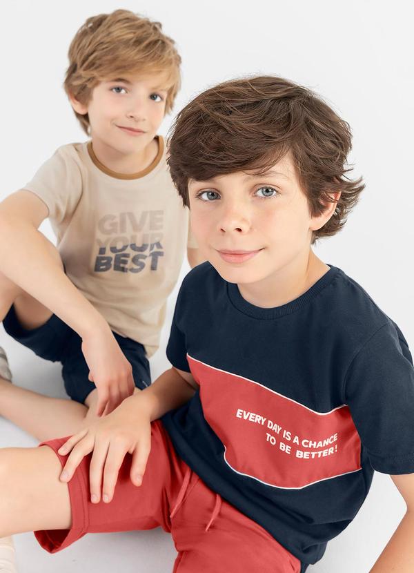 Colorittá - Conjunto Masc Infantil Camiseta e Bermuda Marrom 2