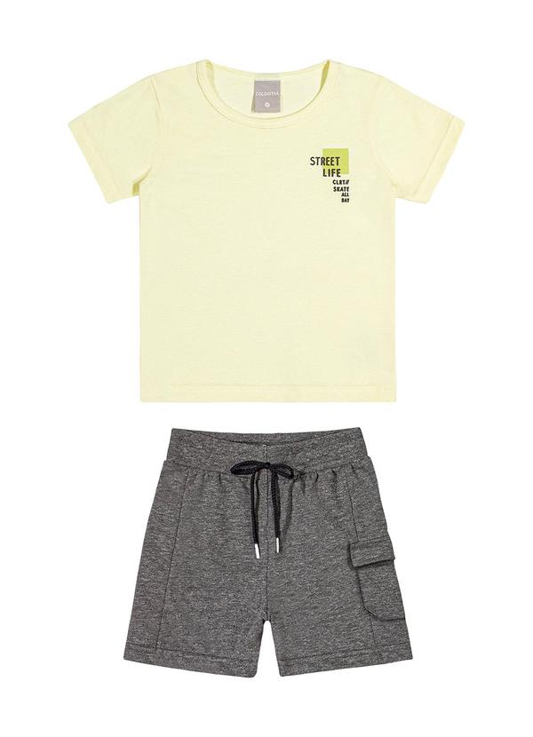 Colorittá - Conjunto Masc Infantil Camiseta e Bermuda Verde 2
