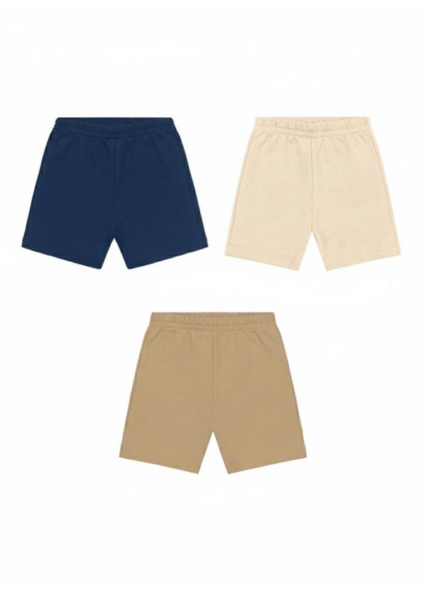 Brandili - Kit Bebê Menino com 3 Bermudas Sortidas