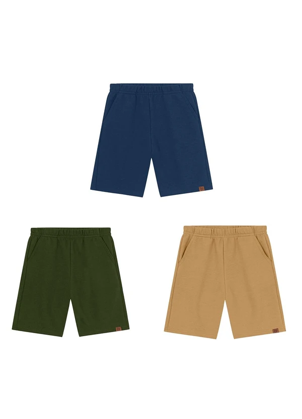 Brandili - Kit Infantil Menino com 3 Bermudas Sortidas 1