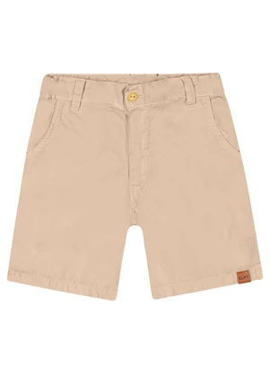 Short Infantil Menino com Bolsos Colorittá (Bege) - COLORITTÁ